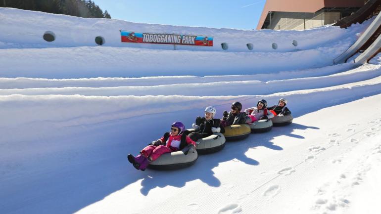tobogganing